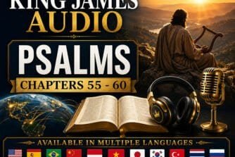 Cover image for King James Audio Bible Psalms chapters 55-60.