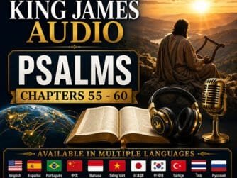 Cover image for King James Audio Bible Psalms chapters 55-60.